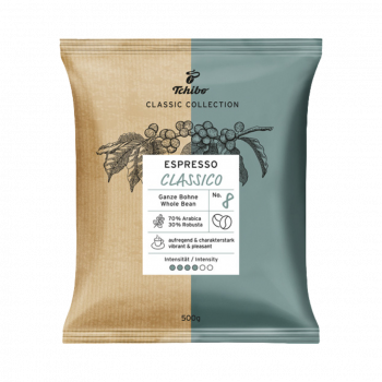 Tchibo Classic Espresso Classico, Ganze Bohne, 500g